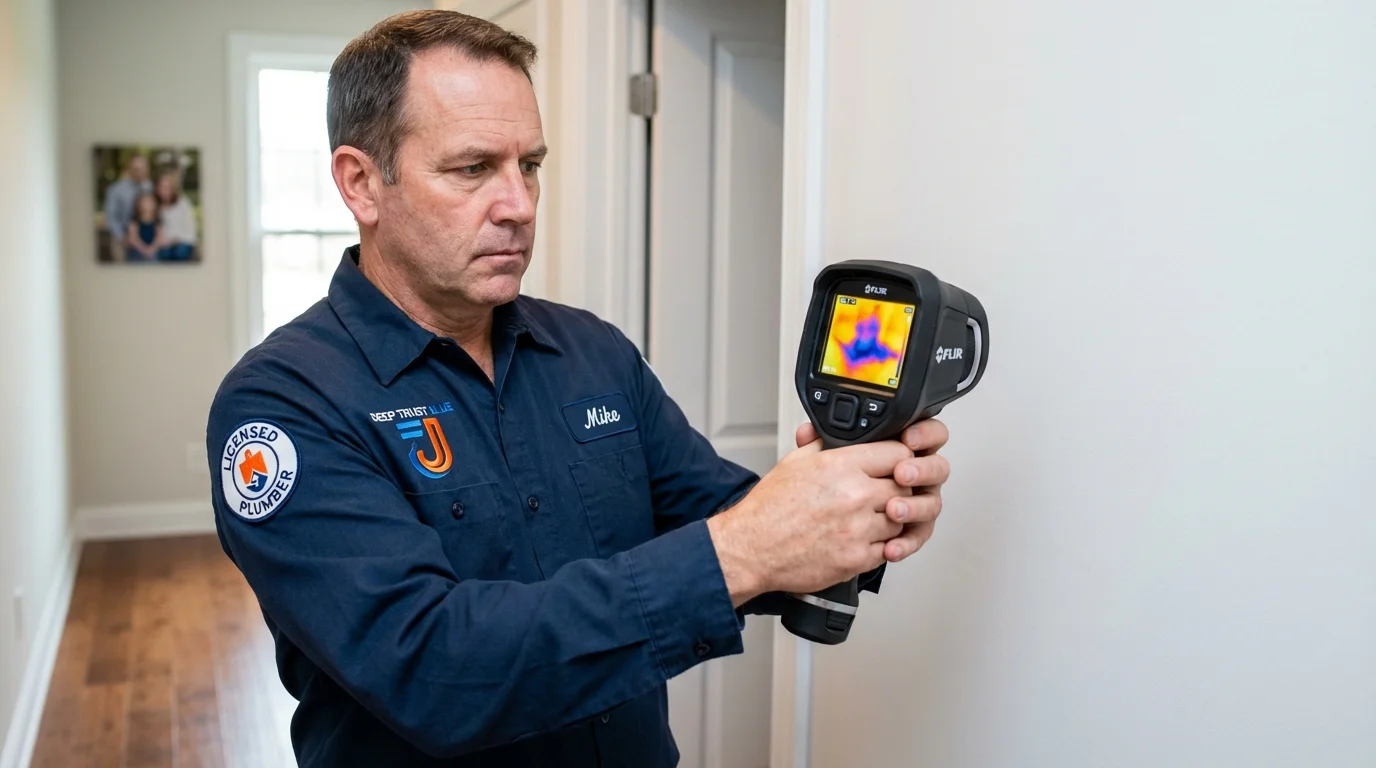 Thermal imaging leak detection by Johns Plumbing LLC in Redgranite
